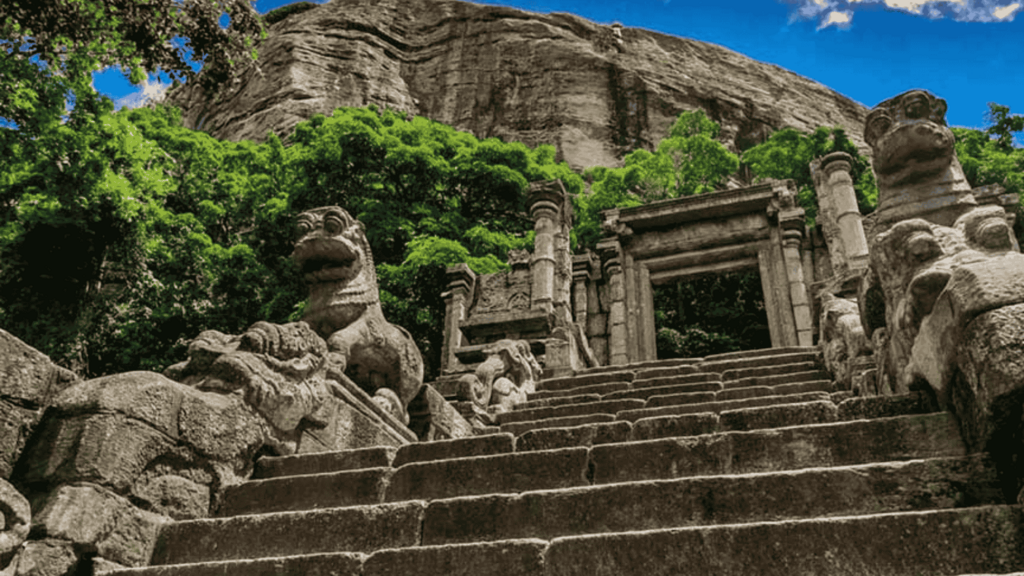 Yapahuwa Rock Fortress in Sri Lanka.